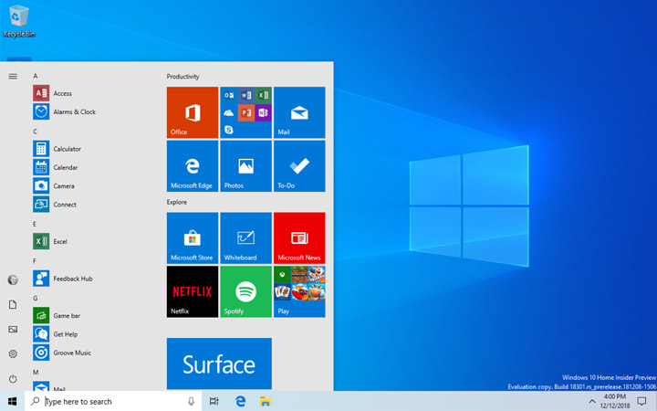 Microsoft Windows 10 Insider Build