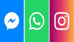 Messenger, Whatsapp, Instagram