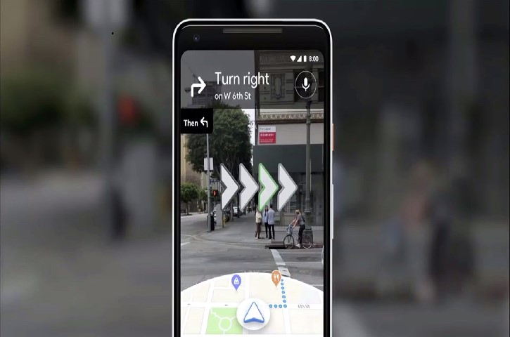 Google AR Map Navigation
